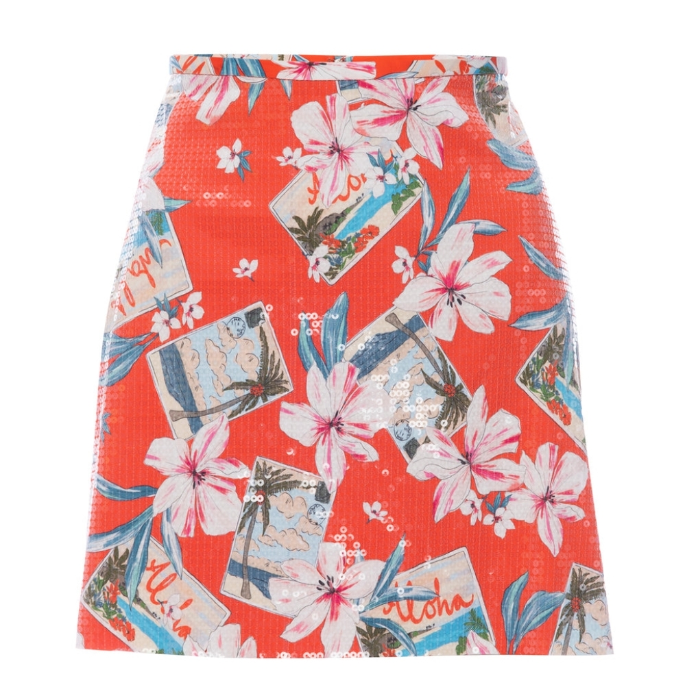 9. NWT LE SUPERBE POSTCARD MINI SKIRT